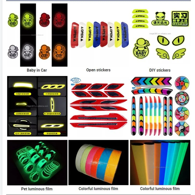 Manufacturer Adhesive Reflective Sticker Sheets Reflective Car Sticker Bumper_