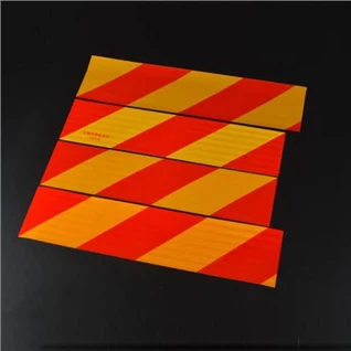 Жълто-червена светлоотразителна лента Задна отразяваща маркировъчна плоча за тежко превозно средство