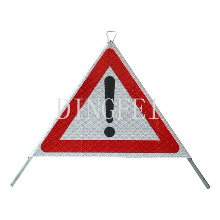 Reflective Roll-Up Tripod Warning Sign